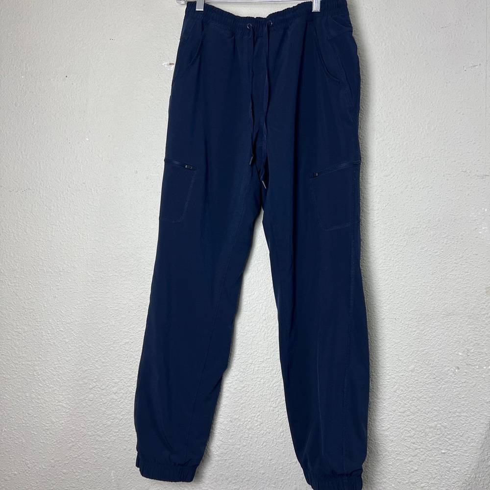Eddie Bauer Polar Pant Womens 8 Tartan Plaid Fleece Lined Cargo Pockets Stretch